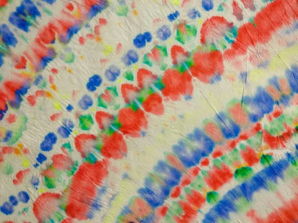 Tie Dye Line Oosterse Aquarel Shibori Dip Textuur Multi Color — Stockfoto