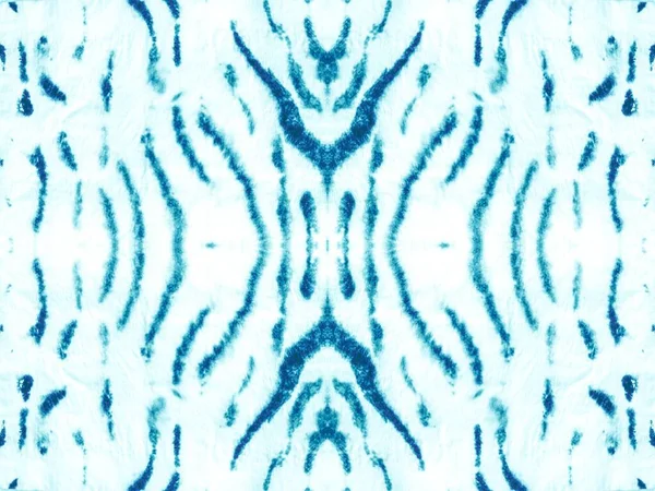 Brosse Rayures Art Aqua Abstract Spot Blue Tie Dye Effect — Photo