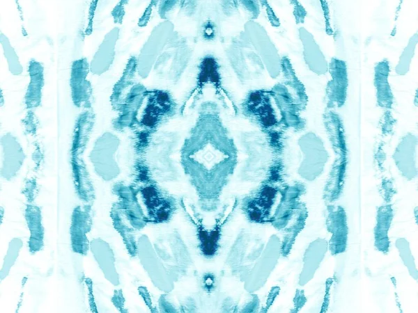 Dot Kleur Borstel Inkt Teal Color Tie Dye Blob Dot — Stockfoto