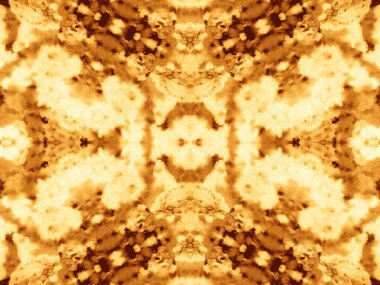 Altın Geometrik Döşeme. Kravat boyası tasarımı. Sarı suluboya baskı. Cilt Soyut Suluboya. Hayvan Fırçası Kağıdı. Brown Rough Sanat Tarzı. Kağıt Yağ Fırçası. Kırsal Dağınık Suluboya.