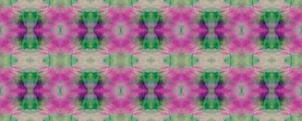 Zigzag Dot Watercolor Green Groovy Wallpaper Pink Geometric Zig Zag — стокове фото