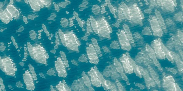 Niebieski Kolor Wody Akwarela Blue River Lato Oceanu Wzór Oceanu — Zdjęcie stockowe