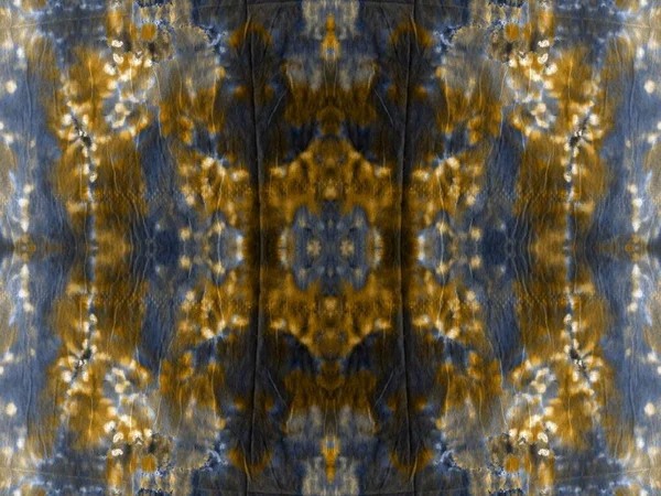 Zökkenőmentes Arany Art Geometrikus Nyakkendőfesték Paca Narancssárga Geometrikus Csík Textúra — Stock Fotó