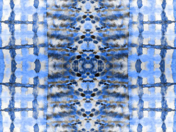 Blue Abstract Mark Modern Bohemian Stripe Pattern Inglés Tie Dye — Foto de Stock