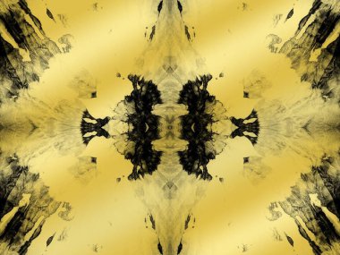 Kusursuz Soyut Altın. Altın Etkiyi Yıka. Geo Tie Boya Fırçası. Grungy Bohemian Kirli Sıçraması. Koyu mürekkep sıçrama deseni. Bronz, yumuşak, pürüzsüz sünger. Islak Duvar Kağıdı Tye Die Folil. Art Metal Şekli.