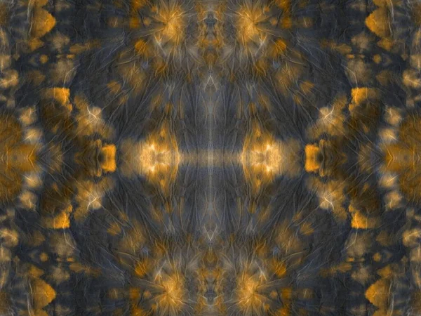 Benek Soyut Şaret Kravat Boyasını Tekrar Yıka Altın Kova Kahverengi — Stok fotoğraf