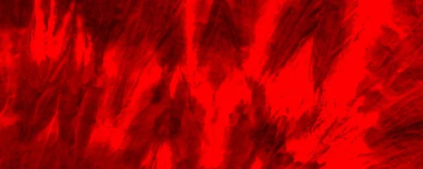 Red Dark Tie Dye Banner Red Hell Painted Splash Summer — Photo