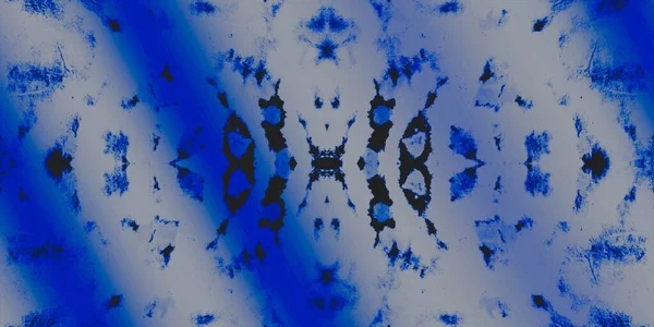 Preto Nevado Fundo Azul Chevron Ornamento Night Stain Dirty Art — Fotografia de Stock
