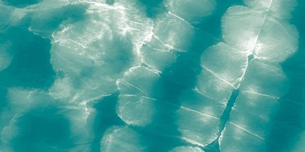 ブルーダーティアート 水のパターン 白海の水彩画 緑の海のテクスチャ 青い水の色 リップル 輝く自然 シャイな性格 ティール ブライト — ストック写真