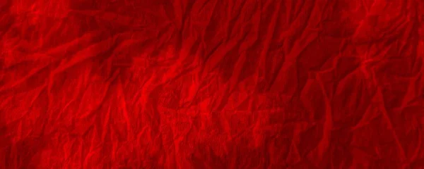 Red Dark Tie Dye Banner Red Boho Organic Effect Red — Fotografia de Stock