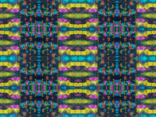 Inktstreep Borstel Tie Dye Wash Abstracte Plons Neon Tie Dye — Stockfoto