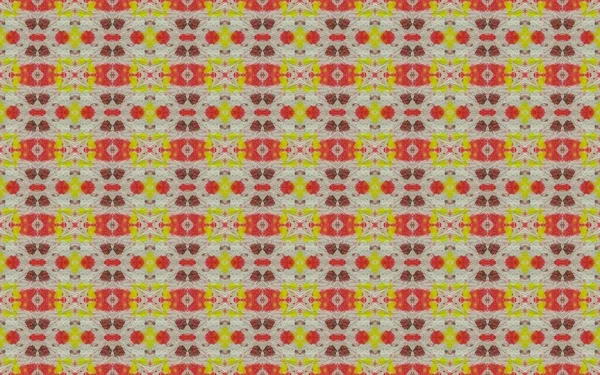 Arabesque Geometric Batik Boho Colored Abstract Endless Dye Colored Ethnic — Stok fotoğraf