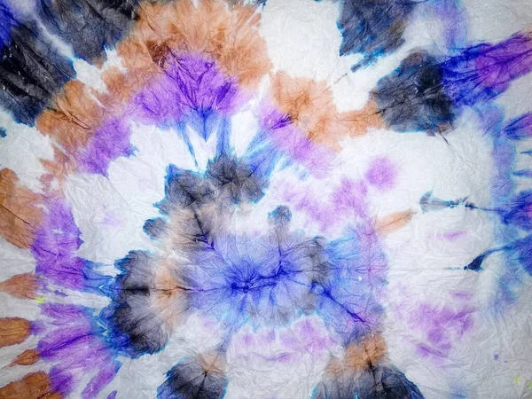 Spiral Kravatlı Boya Fırıldağı Çok Renkli Kravat Deseni Kumaş Parmak — Stok fotoğraf