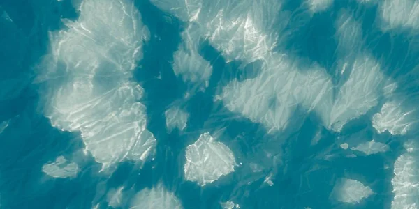 Blue Sea Paint Funkelnde Oberfläche Graue Färbung Blaues Meer Ocean — Stockfoto