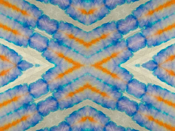 Wash Tie Dye Canvas Geo Geometrischer Acrylfleck Krawattenfarbstoff Boho Seamless — Stockfoto