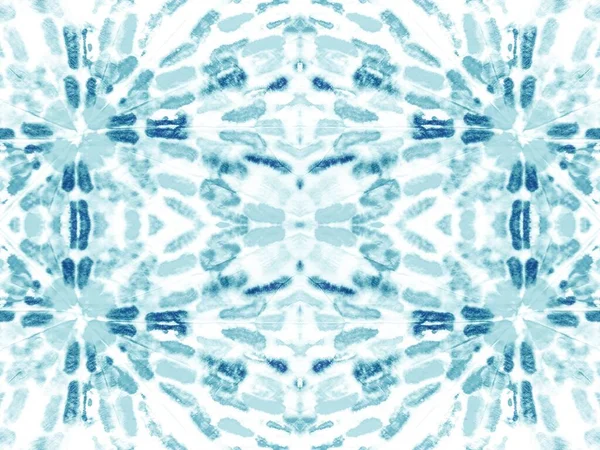 ダイソフトシームレススプラッシュをタイ 明るい幾何学的な白のパターン 青い点のパターン ドット クリエイティブ アブストラクトペイント アクア ダイ効果 アートライトブラシ ぬれた水の色しぼりドリップ — ストック写真