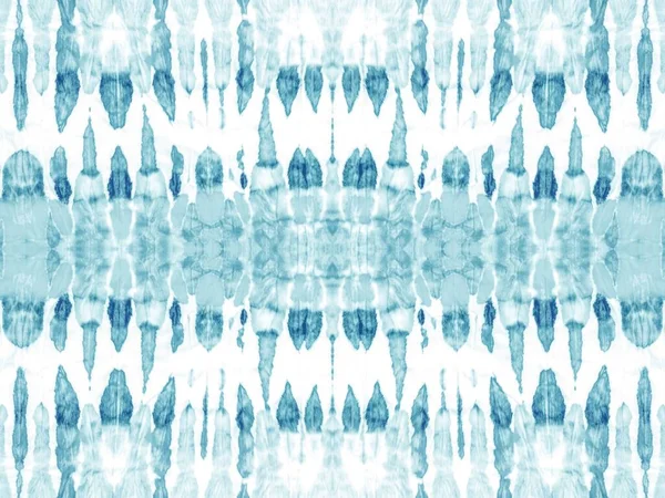 Teal Abstract Mark Tie Dye Boho Abstrait Smudge Encre Aquamarine — Photo