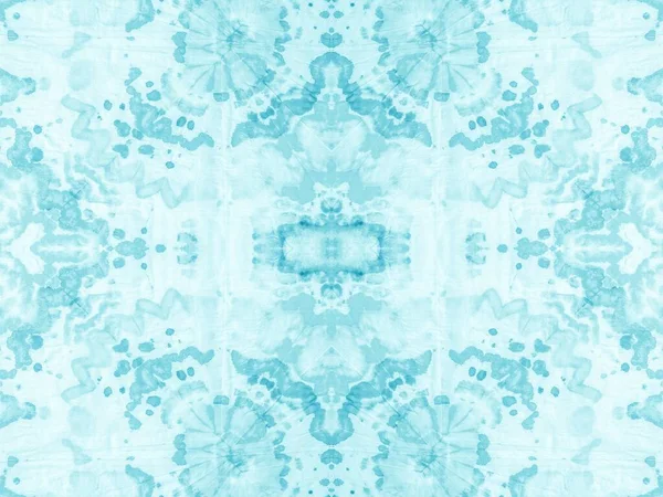 Escova Água Dot Marca Abstrata Azul Textura Aqua Art Padrão — Fotografia de Stock