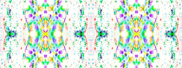 Tiedye Watercolor Pastel Concept Dot Rainbow Abstract Shape Inglês Tie — Fotografia de Stock