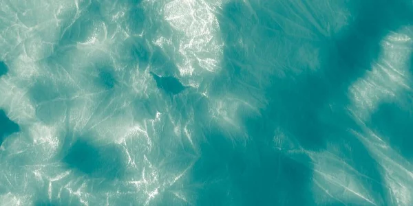 ブルー 青い海のグリッター 海の自然 銀洗浄の背景 明るいインク 青い光沢のある水彩画 水のパターン Azure Glow Shiny — ストック写真