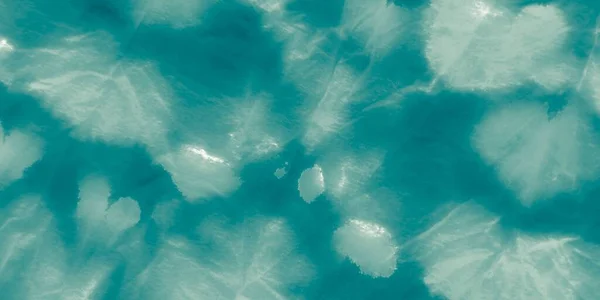 蓝色的领带染料 白色海水彩画 Ripple Dye 蓝色死神的背景 摘要辛尼涂料 青色的光芒 白海模式 海洋结构 Argent — 图库照片