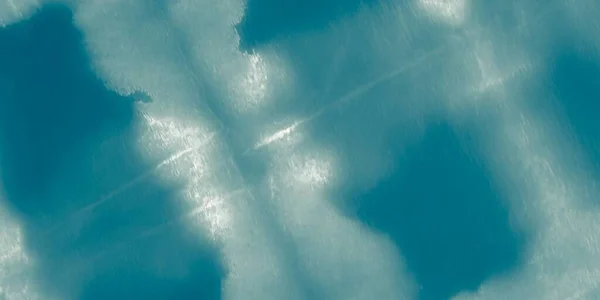 Pittura Blu Del Mare Bandiera Oceanica Onda Luminosa Pennello Ocean — Foto Stock