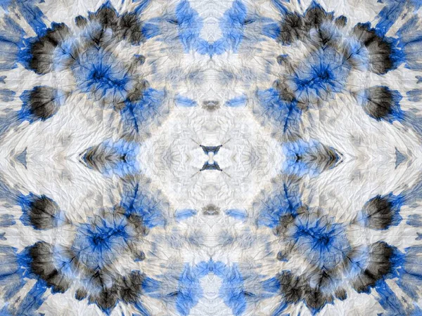 Wash Abstract Spot Toile Rayures Bleues Art Bleu Couleur Cravate — Photo