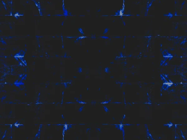 Nachtgeverfd Kunstpatroon Oude Kaleidoscoop Tegel Zwart Licht Vuile Kunst Canva — Stockfoto