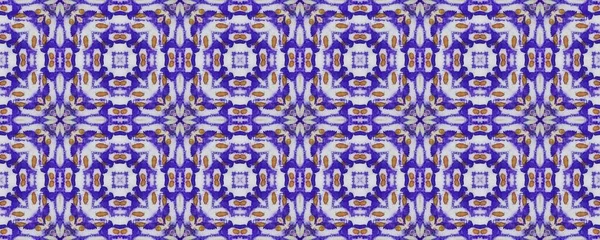 Abstract Geometric Pattern Print Floral Batik Boho Tribal Quatrefoil Flower — Stockfoto