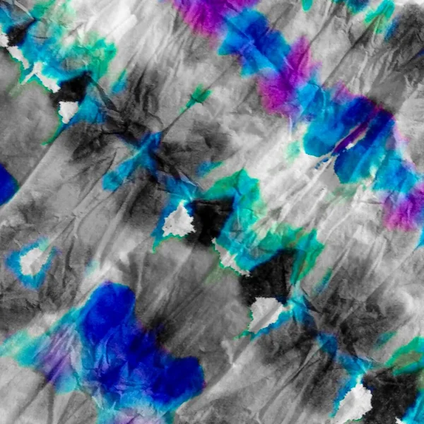 Tie Dye Green Abstract Aquarel Blauwe Streep Grijs Aquarelpatroon Multi — Stockfoto
