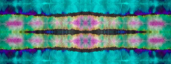 Bläck Färg Form Bind Dye Soft Seamless Grunge Ljusa Geometriska — Stockfoto