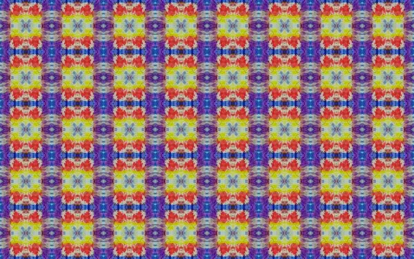 Morocco Geometric Pattern Print Indian Geometric Pattern Spanish Rustic Boho — Stockfoto