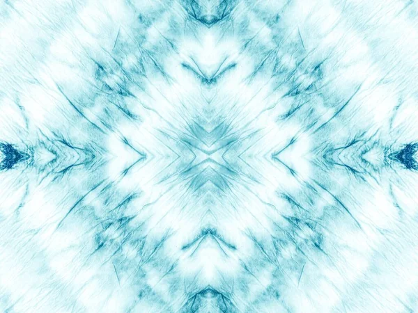 Tinte Teal Farbe Bunte Markierung Aqua Tie Dye Canvas Geo — Stockfoto