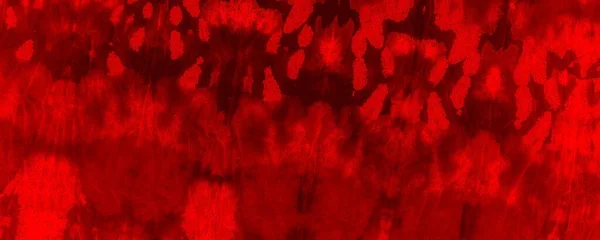 Red Dark Tie Dye Banner Red Boho Painted Horror Red — Foto de Stock