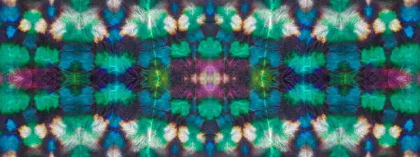 Inkt Geometrische Kleurrijke Drop Tie Dye Boho Abstracte Smudge Inktstreep — Stockfoto