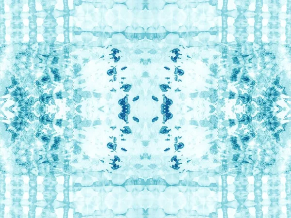 Blauwe Stropdas Dye Canvas Geo Abstract Naadloos Morsen Inktkleur Borstel — Stockfoto