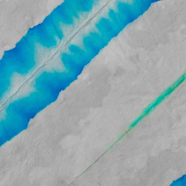 Синій Абстрактний Водяний Колір Смуга Tie Dye Strip Текстура Shibori — стокове фото