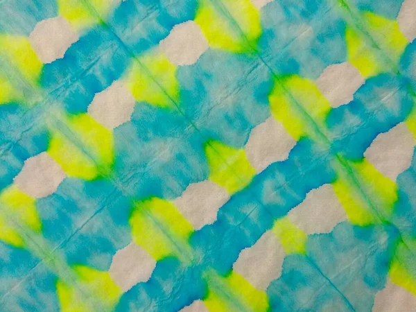 Tie Dye Line Abstraktes Aquarell Blauer Streifen Gefärbt Aquarell Textur — Stockfoto