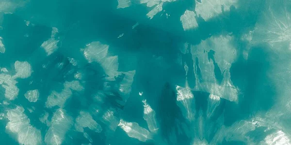 Blå Smutsig Konst Grå Havets Struktur Cyan Bright Brush Vattenbanderoll — Stockfoto