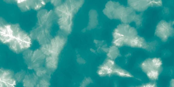 蓝色的领带染料 灰色海洋水彩画 Shiny Splash 蓝色明亮的光芒 白色软水色 水的模式 波纹闪耀 闪耀的自然 海洋之光 — 图库照片