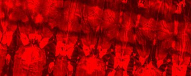 Red Dark Tie Dye Banner. Red Acid Minimal Marker. Pop Abstract Splat. Color Abstract Dirt. Tiedye Explosion Design. Red Background Illustration Empty Spiritual Texture. Nature Contemporary Backdrop.