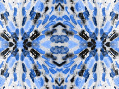 Wash Seamless Spot. Geo Creative Abstract Shape. Line Stripe Repeat. Ink Water Brush. Art Blue Color Colorful Mark. Tie Dye Blue Abstract Layout. Black Geometric Drawn Pattern. Blue Art Texture.
