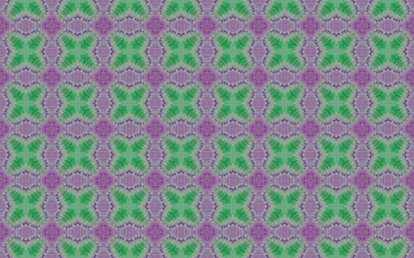 American Geometric Flower Tile Ornate Floral Boho Batik Tribal Quatrefoil — Foto Stock