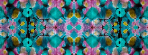 Nasses Aquarell Tye Dye Drip Tintenwasserfleck Vorhanden Tinte Rainbow Abstract — Stockfoto