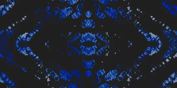 白霜模様 海軍幾何学的モチーフ ブラックラフスペース水彩 古い抽象的なパターン 宇宙飛行士 冬のスタイリッシュな素材 グロー ブラッシング スペース 夜のエレガントな壁紙 — ストック写真