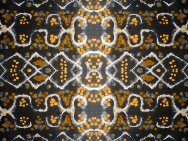 Лінія Абстрактного Золота Краватка Безшовна Квітка Рук Полотно Фарби Миття — стокове фото