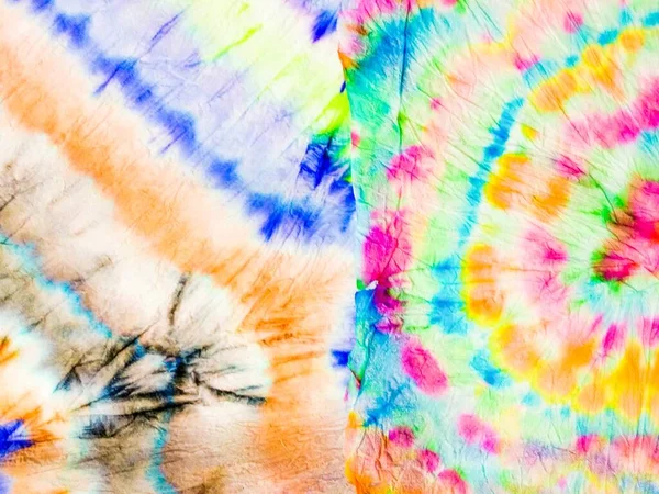 Tie Dye Line Streszczenie Akwarela Niebieski Krawat Kwiatowy Druk Szary — Zdjęcie stockowe