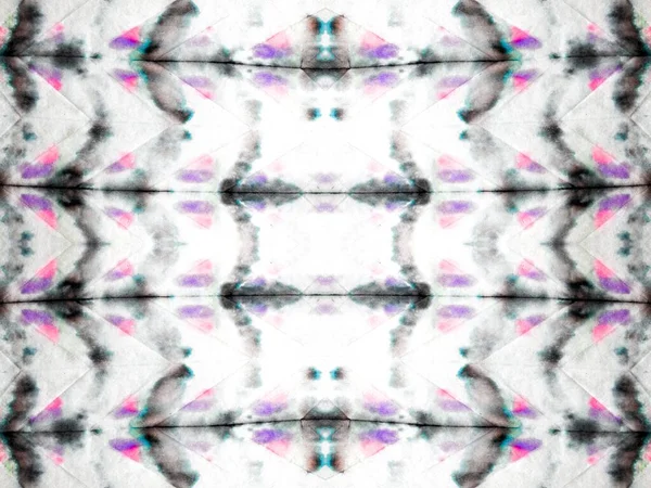 Tie Dye Hand Abstract Repeat Ink Geometric Rainbow Mark Wash — Stock Photo, Image