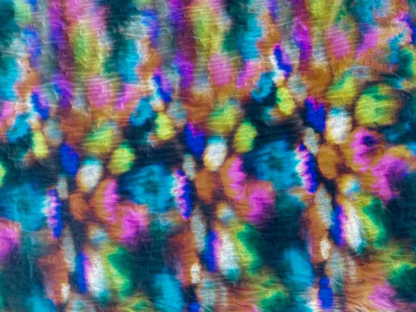 Tie Dye Neon Aquarela Abstrata Listra Azul Tingido Padrão Aquarela — Fotografia de Stock