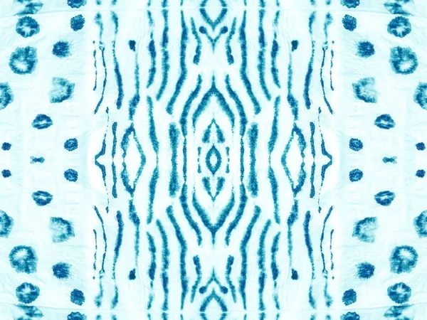 Blue Tie Dye Grunge Aqua Art Pattern Cravatta Dye Boho — Foto Stock